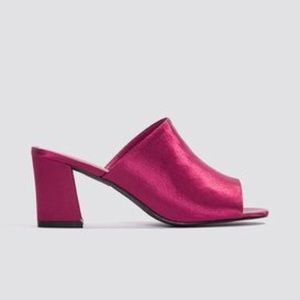 NAKD Satin Mule Heel Sandals